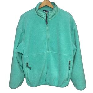 Patagonia Synchilla Fleece Marsupial Pullover 1/2 Zip Womens Medium M Teal 22965